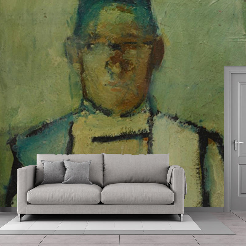 Standing Figure Wall Murals Brown Wall Decor for Home Gallery, Custom Size Available