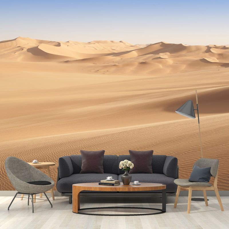 Photography Sand Dunes Scene Mural Whole Wall Decor for Living Room, Custom Printed