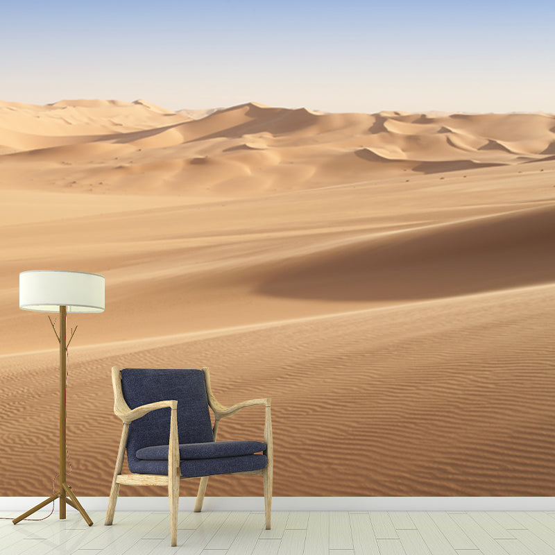 Photography Sand Dunes Scene Mural Whole Wall Decor for Living Room, Custom Printed