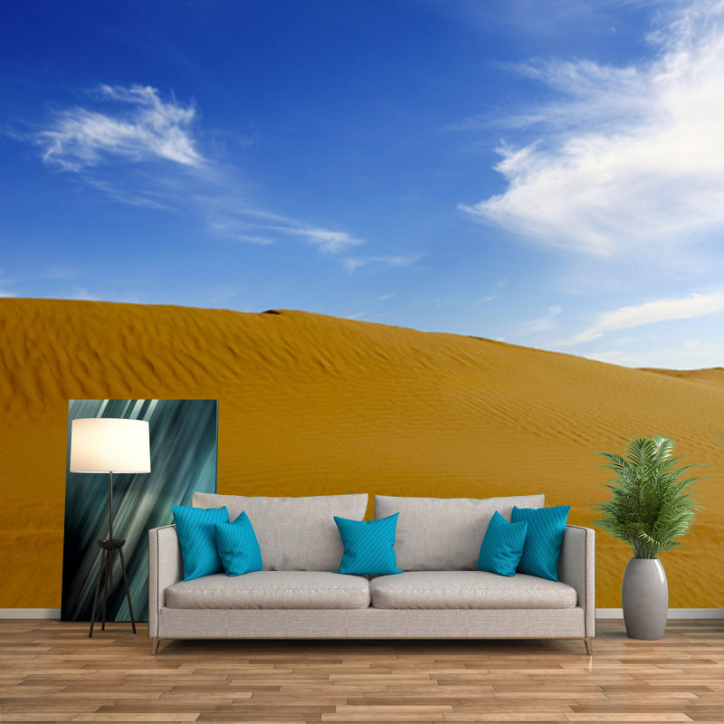 Waterproofing Sand Mountain Mural Wallpaper Non-Woven Modern Wall Covering for Home