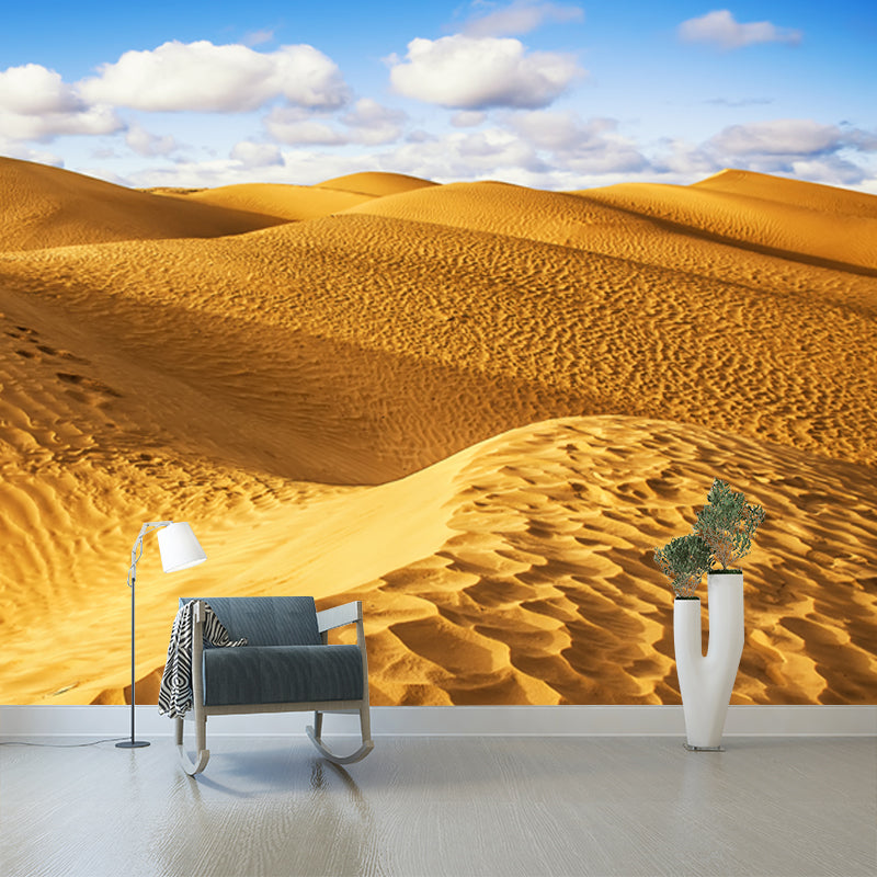 Grand Desert Dunes Scene Mural for Home Natural Landscape Wall Decor, Custom Size