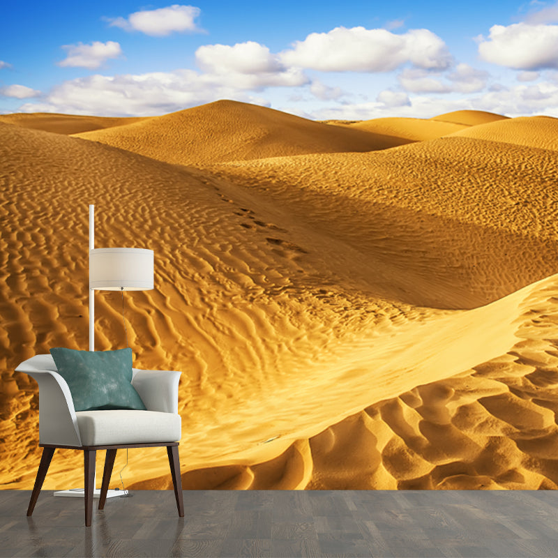 Grand Desert Dunes Scene Mural for Home Natural Landscape Wall Decor, Custom Size