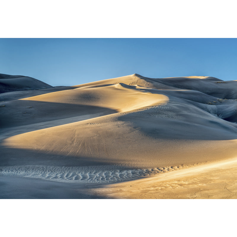 Curvaceous Sand Dune Wallpaper Mural Living Room Desert Scenery Wall Covering, Custom Made