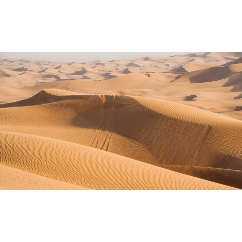 Stain-Proof Dune Sea Mural Wallpaper Customized Modernist Wall Decor for Sitting Room