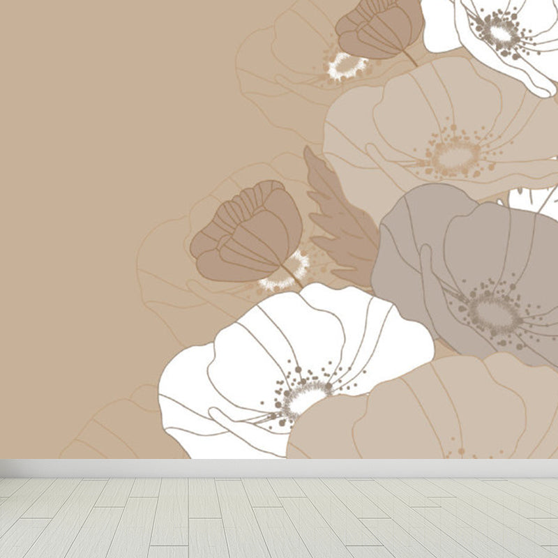 Diverse Flowers Print Wall Mural for Dining Room Florentine Wall Decor, Customised