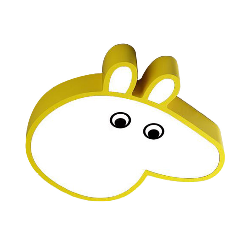 Plafonnier LED en forme de cochon en acrylique, couleur bonbon, dessin animé, plafonnier pour salle de jeux et parc