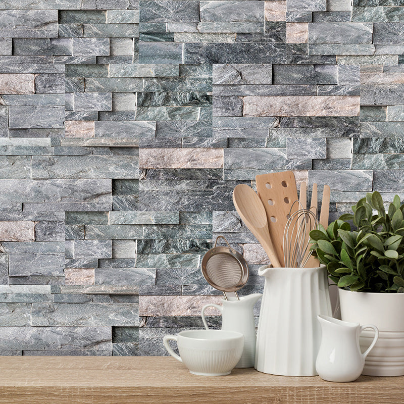 Brick Wallpaper Panel Set Countryside Peel and Stick Dining Room Wall Covering, 11.6-sq ft