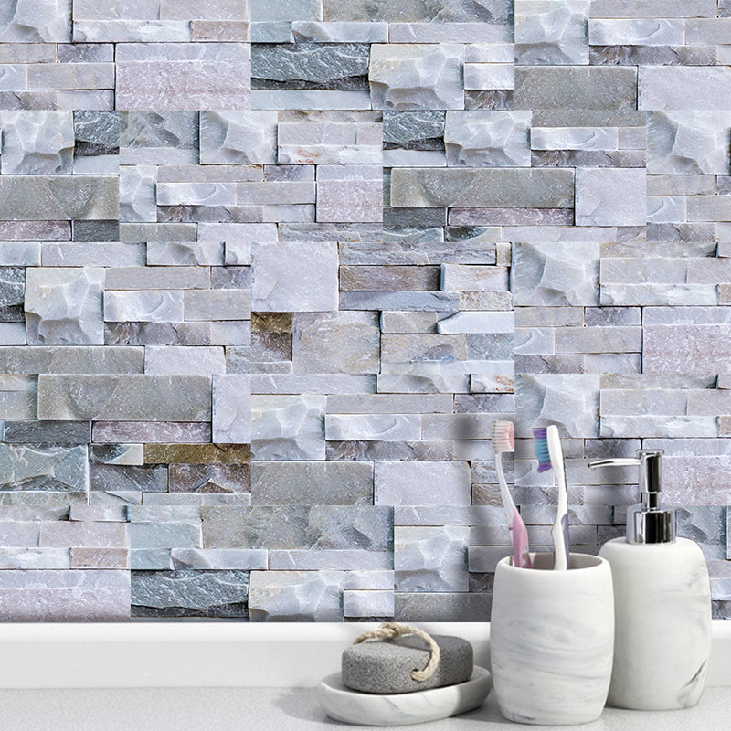 Brick Wallpaper Panel Set Countryside Peel and Stick Dining Room Wall Covering, 11.6-sq ft