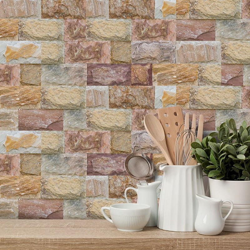 Brick Wallpaper Panels Pick Up Sticks Countryside Kitchen Wall Decor, 8' L x 4" W
