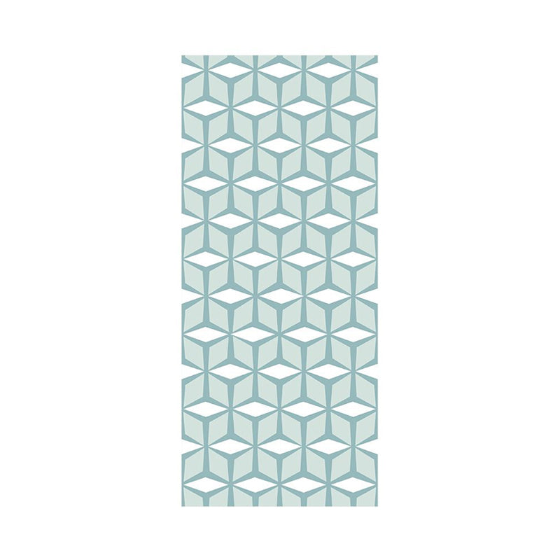 3D Effect Cube Wallpapers Modernism PVC Self Sticking Wall Covering for Dining Room