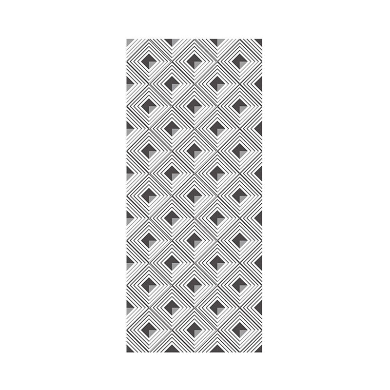 Seamless Pattern Square Wallpaper Panel Grey Modern Style Adhesive Wall Decor for Home