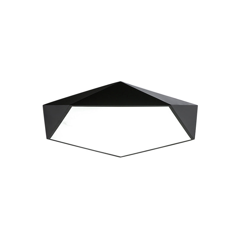 Acrylic Pentagon Slim Ceiling Light Nordic Design LED Flush Mount Light for Bathroom