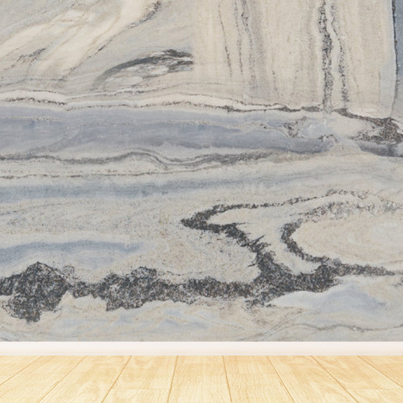 Light Color Marble Look Mural Wallpaper Texture Contemporary Stain Resistant Wall Art