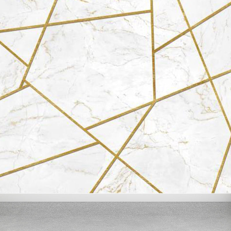 Non-Woven Decorative Wall Mural Modern Geometric Pattern Wall Covering for Guest Room