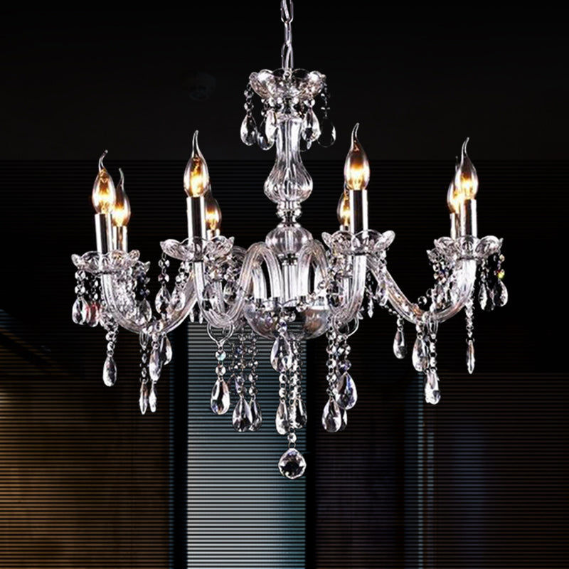 Chandelier de lustre de style bougie à la bougie