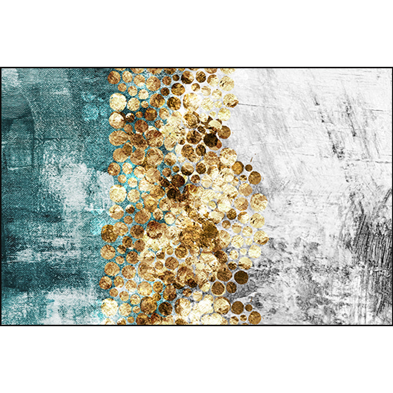 Glittering Pastel Color Abstract Rug Polypropylene Modern Area Carpet Pet Friendly Non-Slip Backing Rug for Living Room