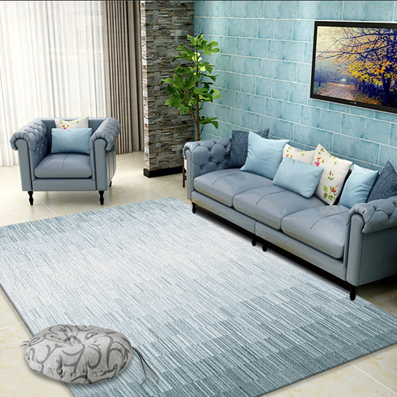 Aesthetics Ombre Area Rug Solid Color Minimalist Rug Synthetics Non-Slip Backing Stain-Proof Carpet for Home