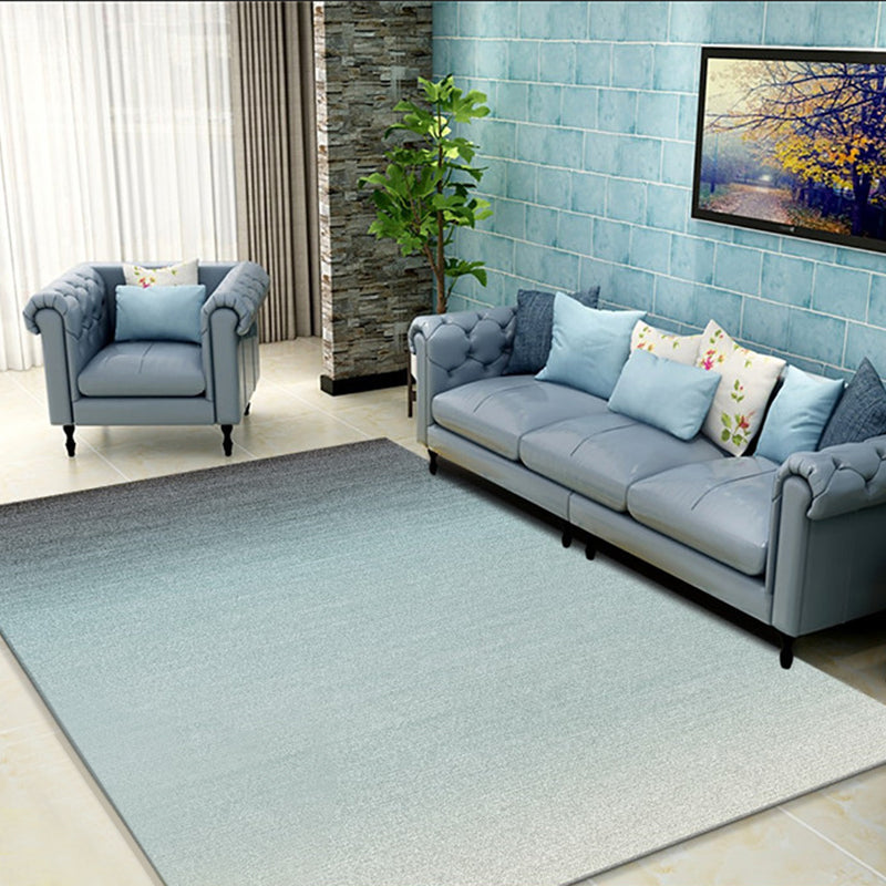 Aesthetics Ombre Area Rug Solid Color Minimalist Rug Synthetics Non-Slip Backing Stain-Proof Carpet for Home