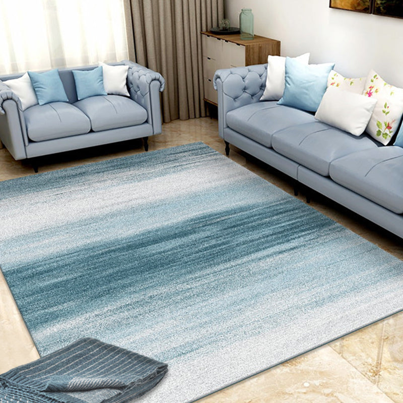 Gradient Color Home Area Rug Simplicity Unpatterned Carpet Synthetics Anti-Slip Backing Indoor Rug
