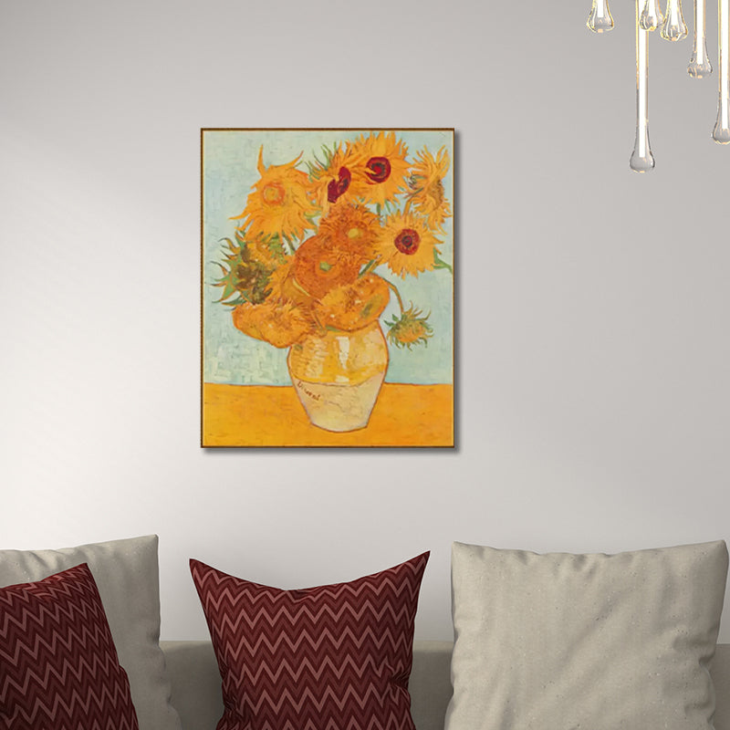 Rustic Potting Painting Girls Bedroom Paintings Flower Wall Art Print in Soft Color