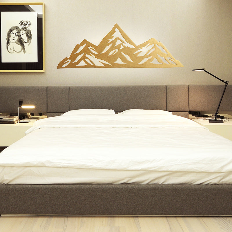 Creative Modern Mountain Sconce Light Wooden Energy Saving Wall Lamp for Child Bedroom