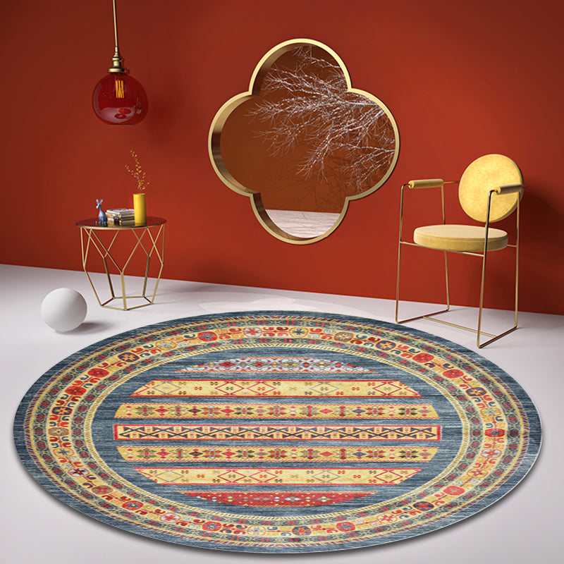 Shabby Tribal Rug Pastel Moroccan Rug Polypropylene Pet Friendly Non-Slip Carpet for Living Room