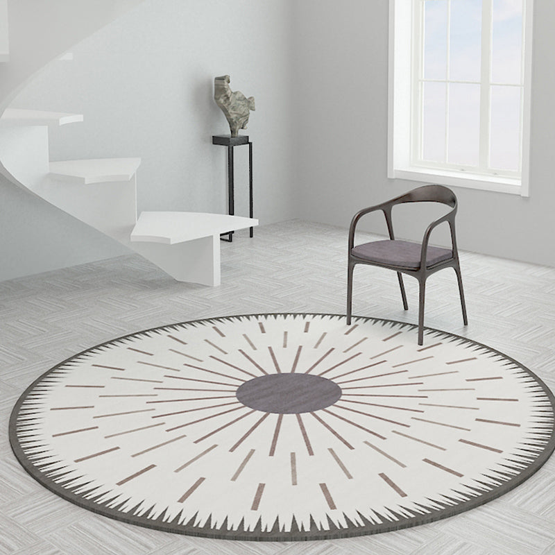 Tapis scandinave Starburst en synthétique de couleur douce, tapis d'intérieur respectueux des animaux de compagnie pour la décoration de la maison