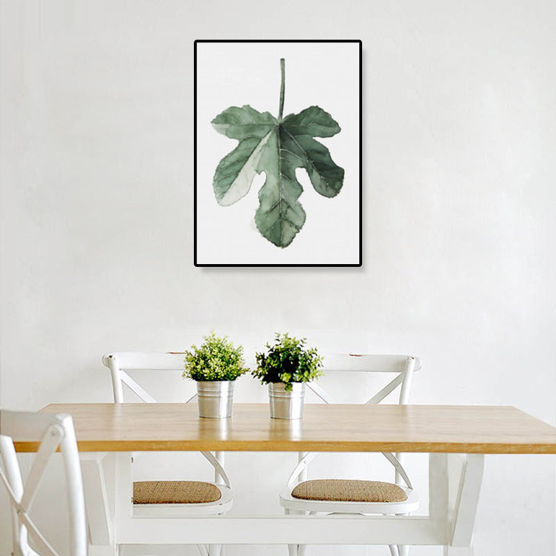 Minimalistische Botanics canvas print zachte kleur getextureerde muurkunst voor keuken, meerdere maten