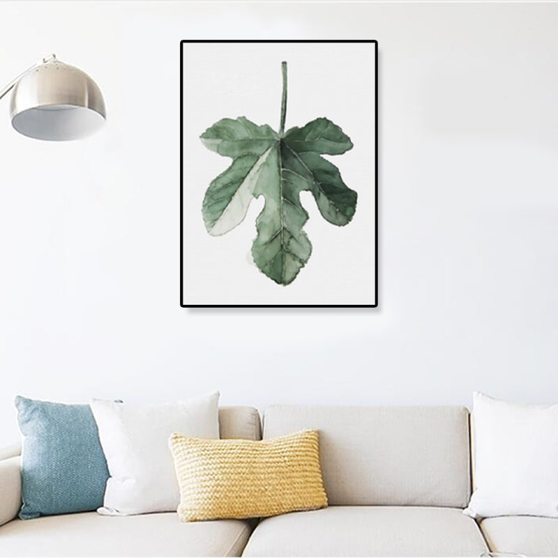 Minimalistische Botanics canvas print zachte kleur getextureerde muurkunst voor keuken, meerdere maten