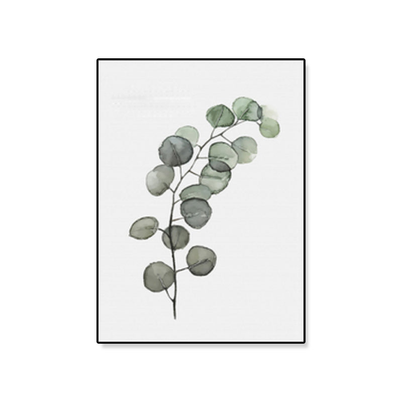 Minimalistic Botanics Canvas Print Soft Color Textured Wall Art for Kitchen, Multiple Sizes