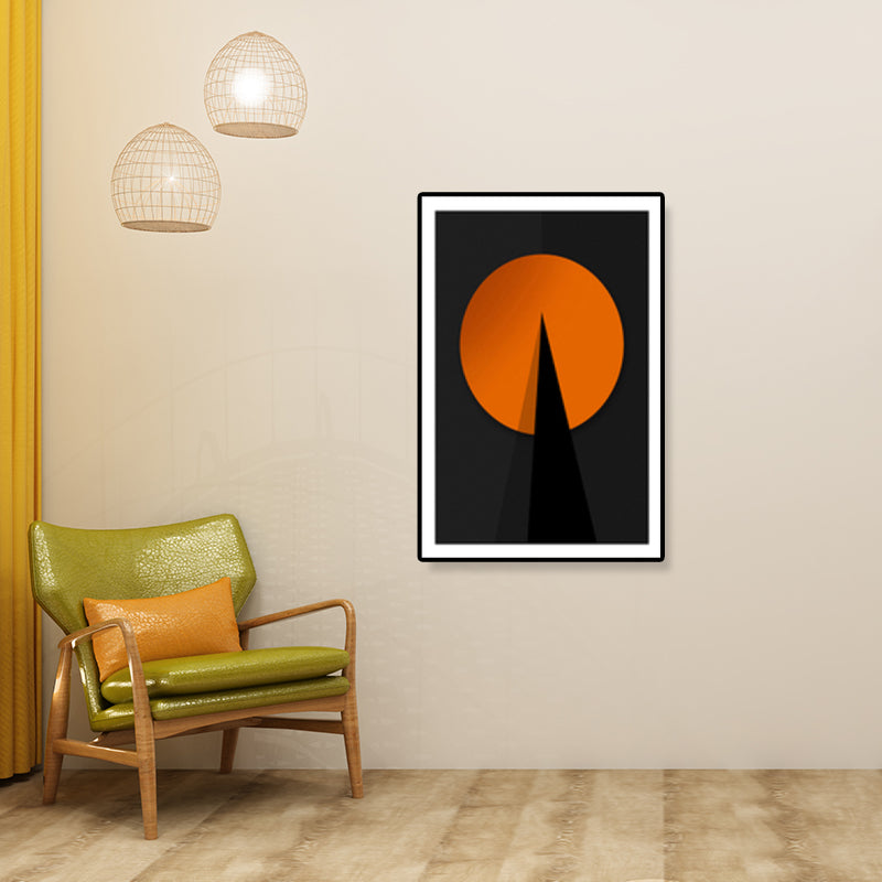 Zeitgenössische abstrakte Muster-Leinwandkunst, dunkle Farbe, Korridor-Wanddekoration, Größen optional