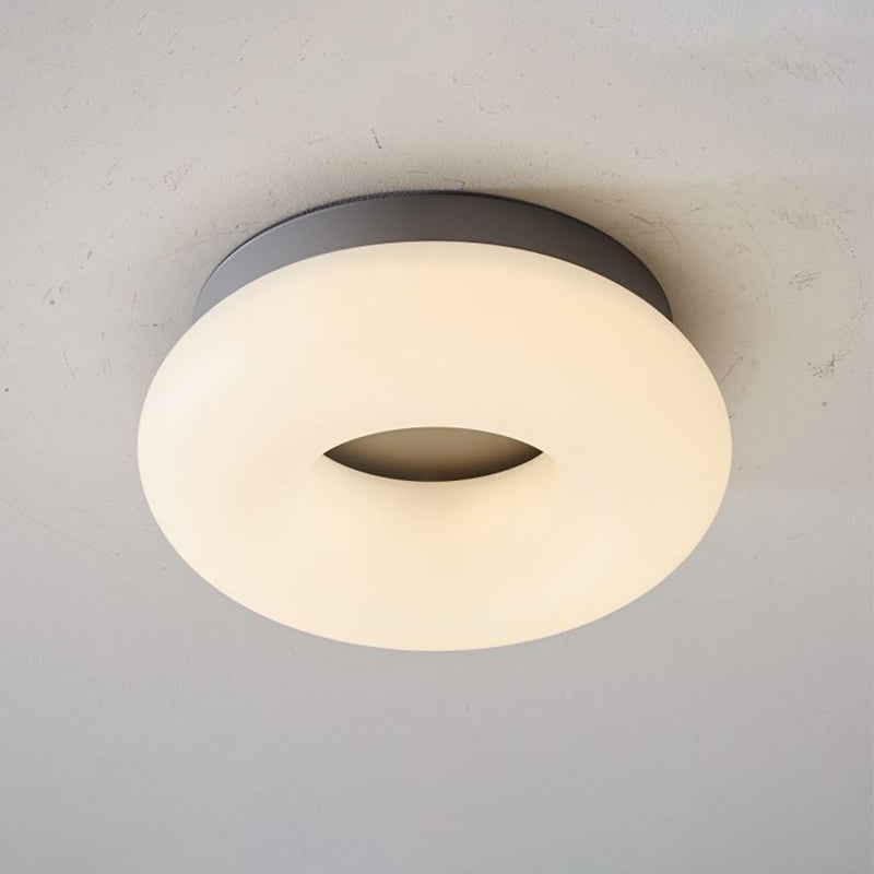 Corridor LED Ceiling Mount Light Minimal Grey/Coffee Flushmount with Round/Triangle Acrylic Shade
