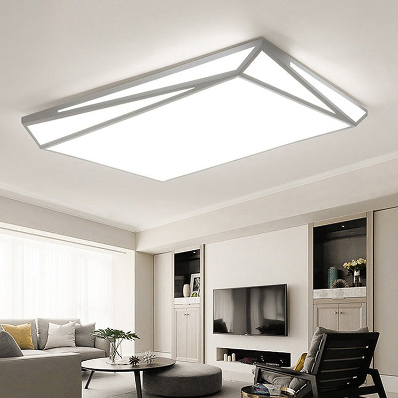 Place blanche / Boîte rectangulaire Plafond ébullition Voyant simple Acrylique Flushmount Lighting for Guest Room