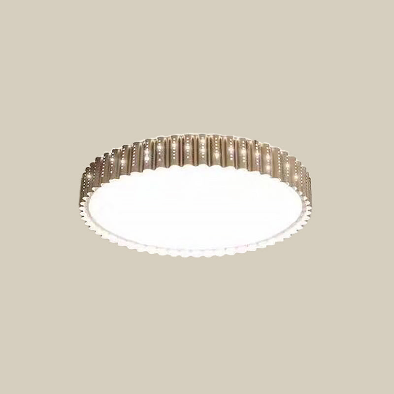 Square/Flower/Rectangle Flush Mount Light Modern Iron Gold LED Flushmount Ceiling Lamp in Warm/White Light with Circle Cutouts