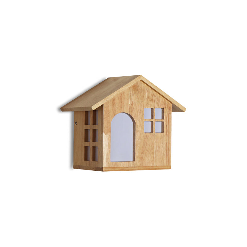 Garde d'enfants en forme de mur en bois beige d'applications beige pour le restaurant chambre à coucher