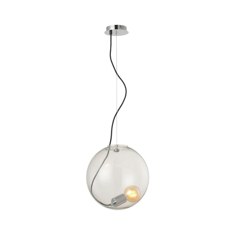 Sala da pranzo sfera in vetro luminoso appeso 1 lampadina 8 "/10"/12 "Simple a soffitto largo