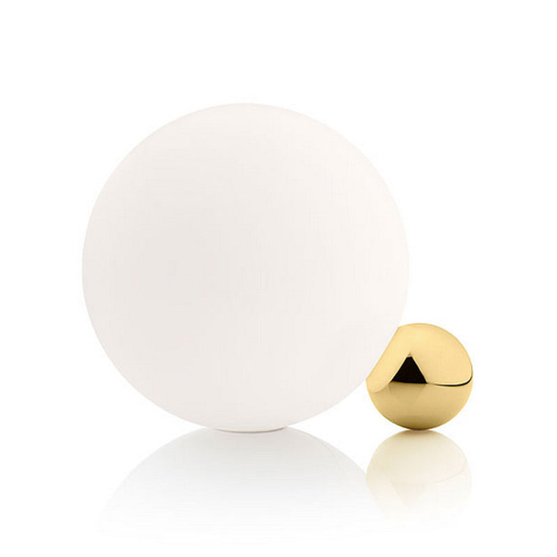 Orb-Nachttisch-Beleuchtung handgeschossiger weißes Glas Ein-Bulb-minimalistischer Nachttischlampe in warmem/weißem Licht
