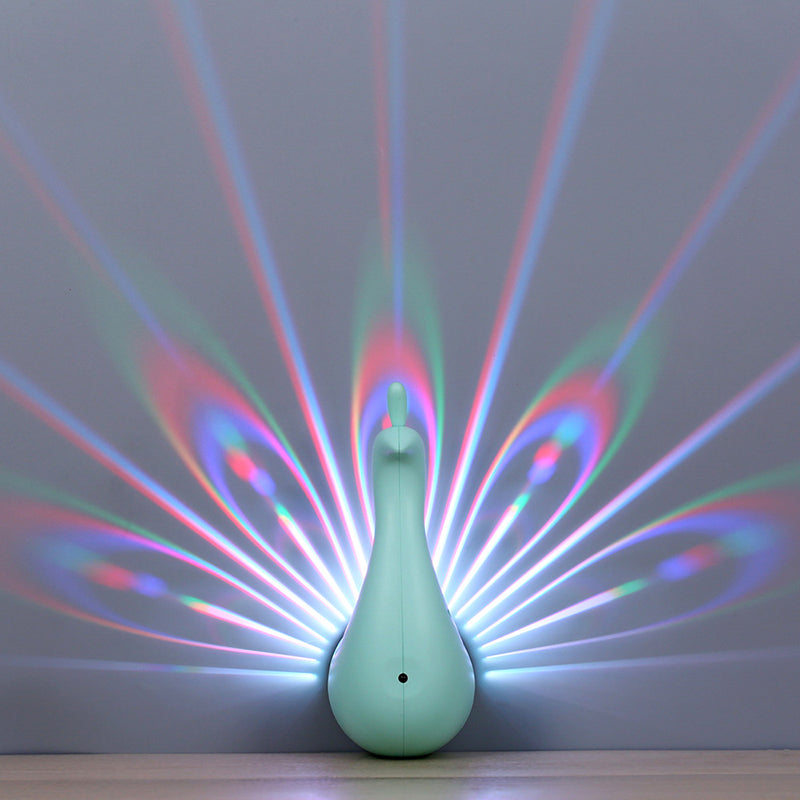 Creative Animal Peacock Night Light Energy Saving LED Wall Light for Hallway Child Bedroom