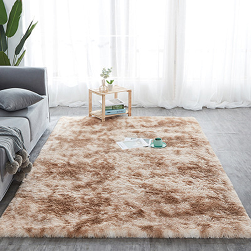 Casual Rug Fluffy Tie Dye Print Rug Washable Carpet for Living Room