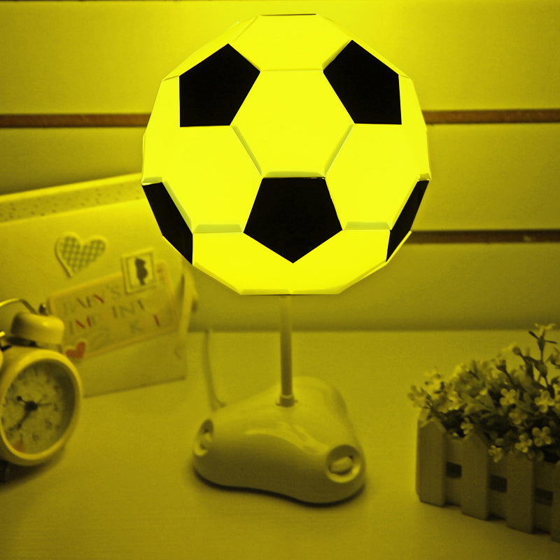 One Light Soccer Table Light Sport Style Desk Light in Black & White for Study Room