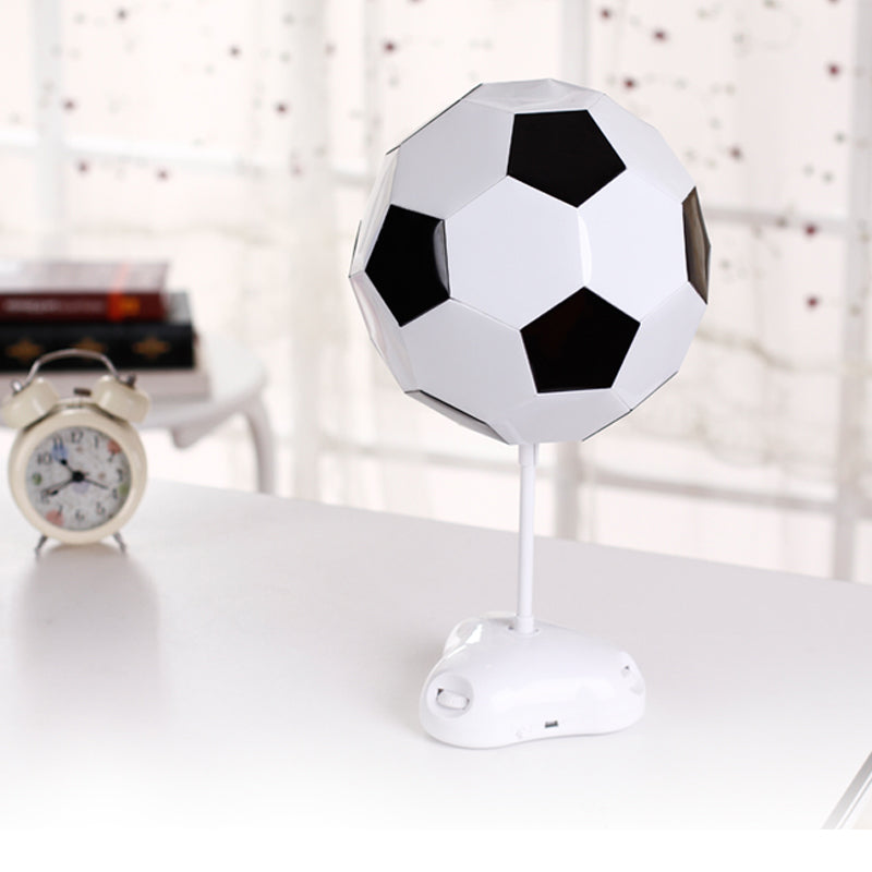 One Light Soccer Table Light Sport Style Desk Light in Black & White for Study Room