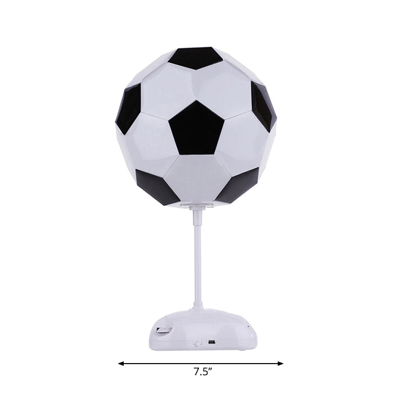 One Light Soccer Table Light Sport Style Desk Light in Black & White for Study Room