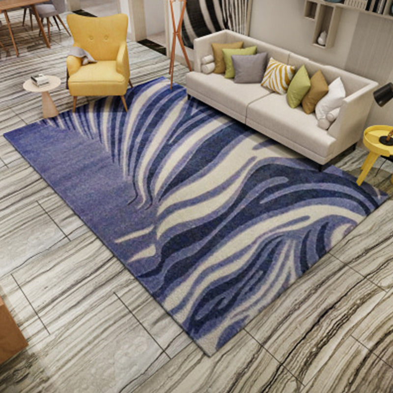 Creative Abstract Rug Multicolor Modernism Rug Polyester Pet Friendly Washable Non-Slip Area Rug for Bedroom