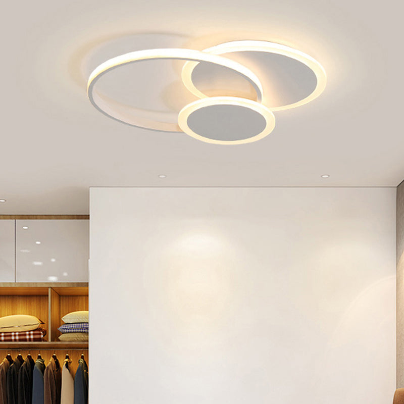 Acryl gestapelde ringplafondlamp Eetkamer Keuken Moderne LED-plafondlamp
