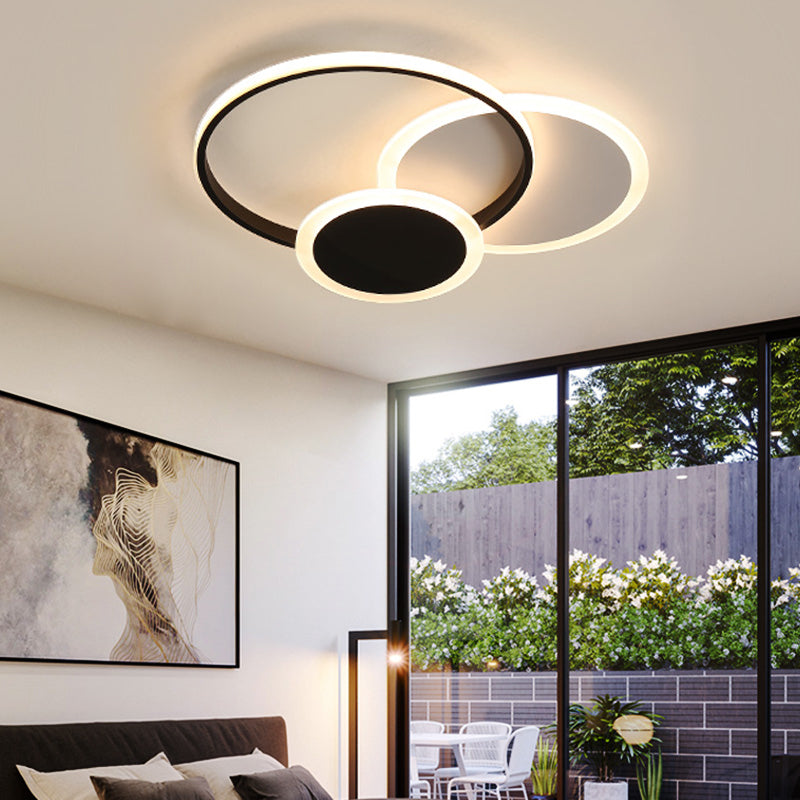 Acryl gestapelde ringplafondlamp Eetkamer Keuken Moderne LED-plafondlamp