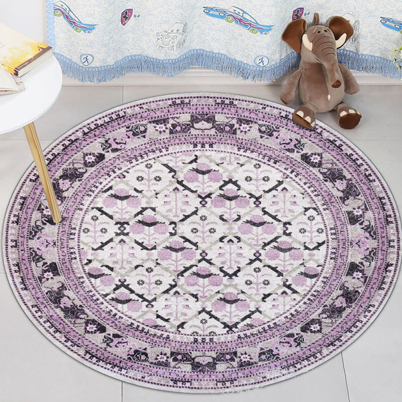 Purple Americana Teppich Polyester Südwesten Teppich nicht rutschfestes Rückenwaschbar Teppich für Schlafzimmer
