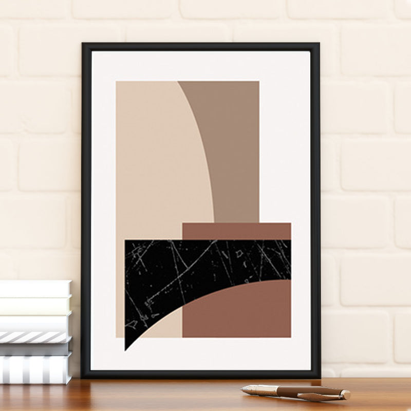 Abstract canvas print getextureerd modern huis interieur kunst aan de muur decor in lichte kleur