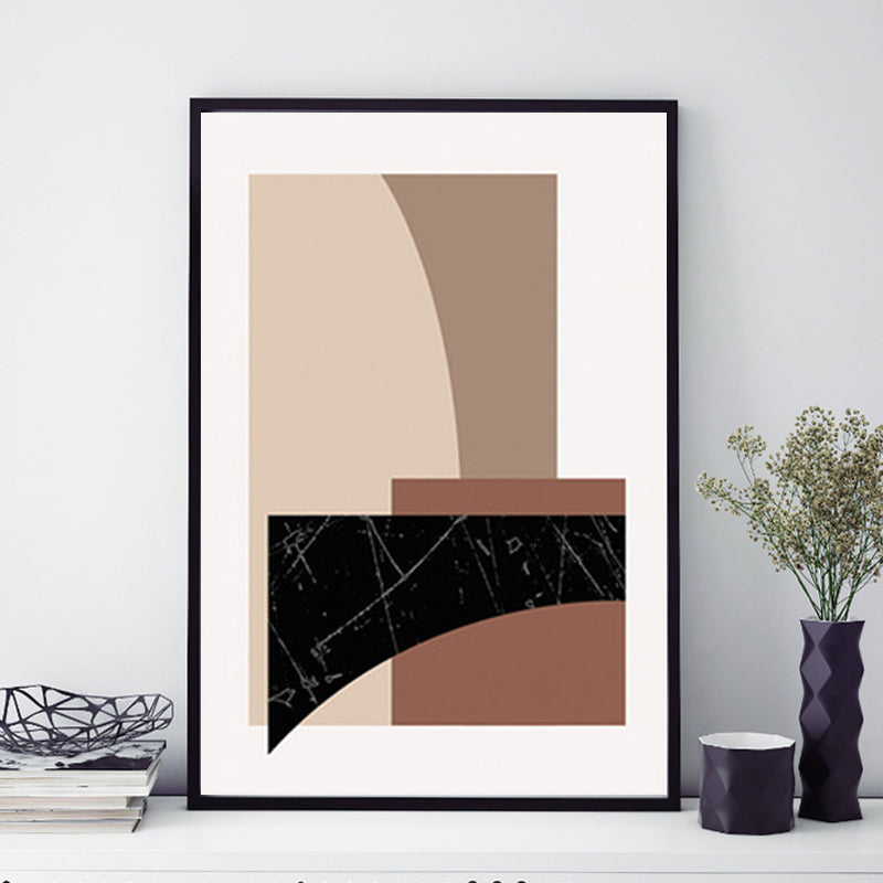 Abstract canvas print getextureerd modern huis interieur kunst aan de muur decor in lichte kleur