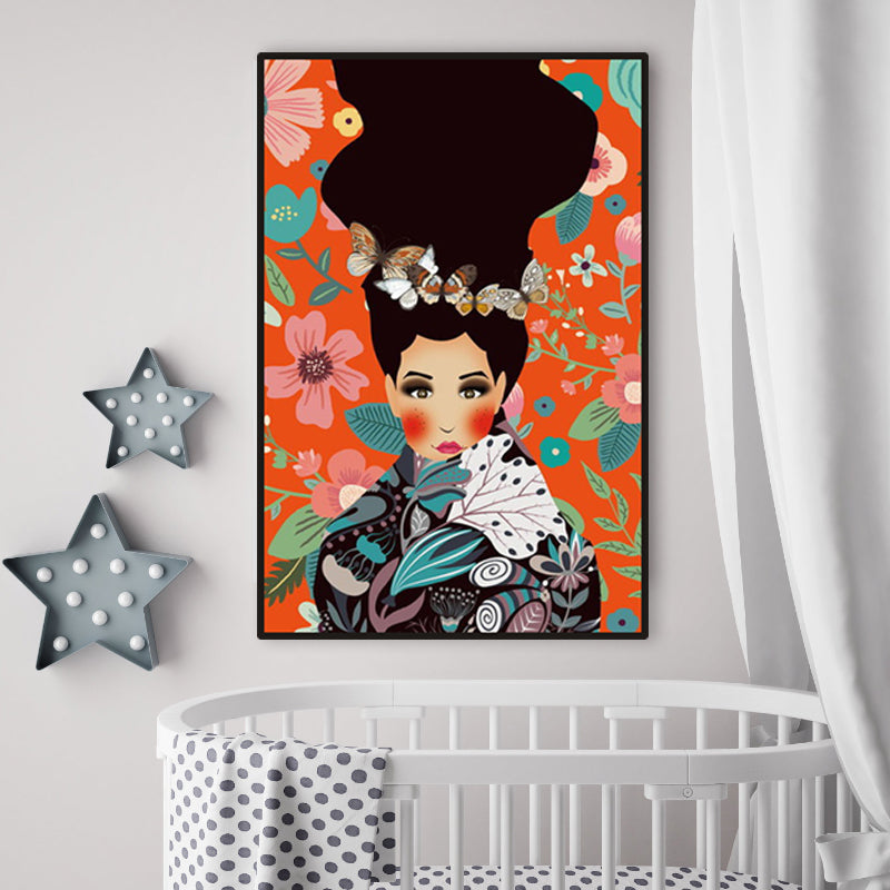 Blush Maiden Wall Art Decor Peinture sur toile de couleur pastel, texturée, plusieurs tailles
