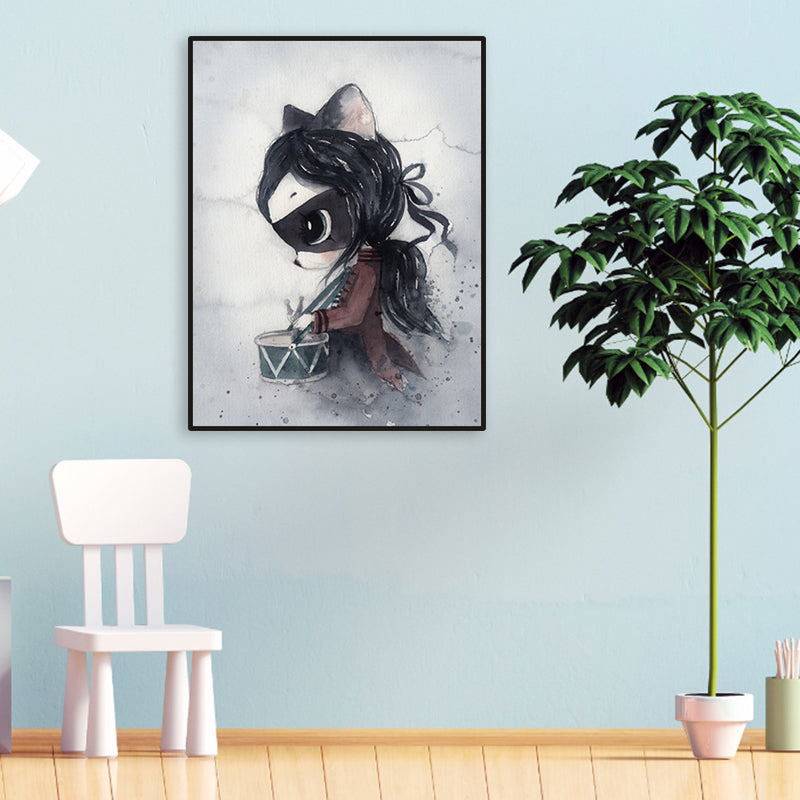 Versatile Deer Wall Decor Pastel Color Children's Art Style Painting for Kids Bedroom